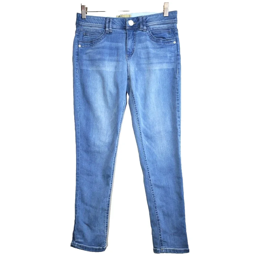 Democracy Womens 6 Ab Technology Skinny Jeans Blue‎ Stretch Distressed